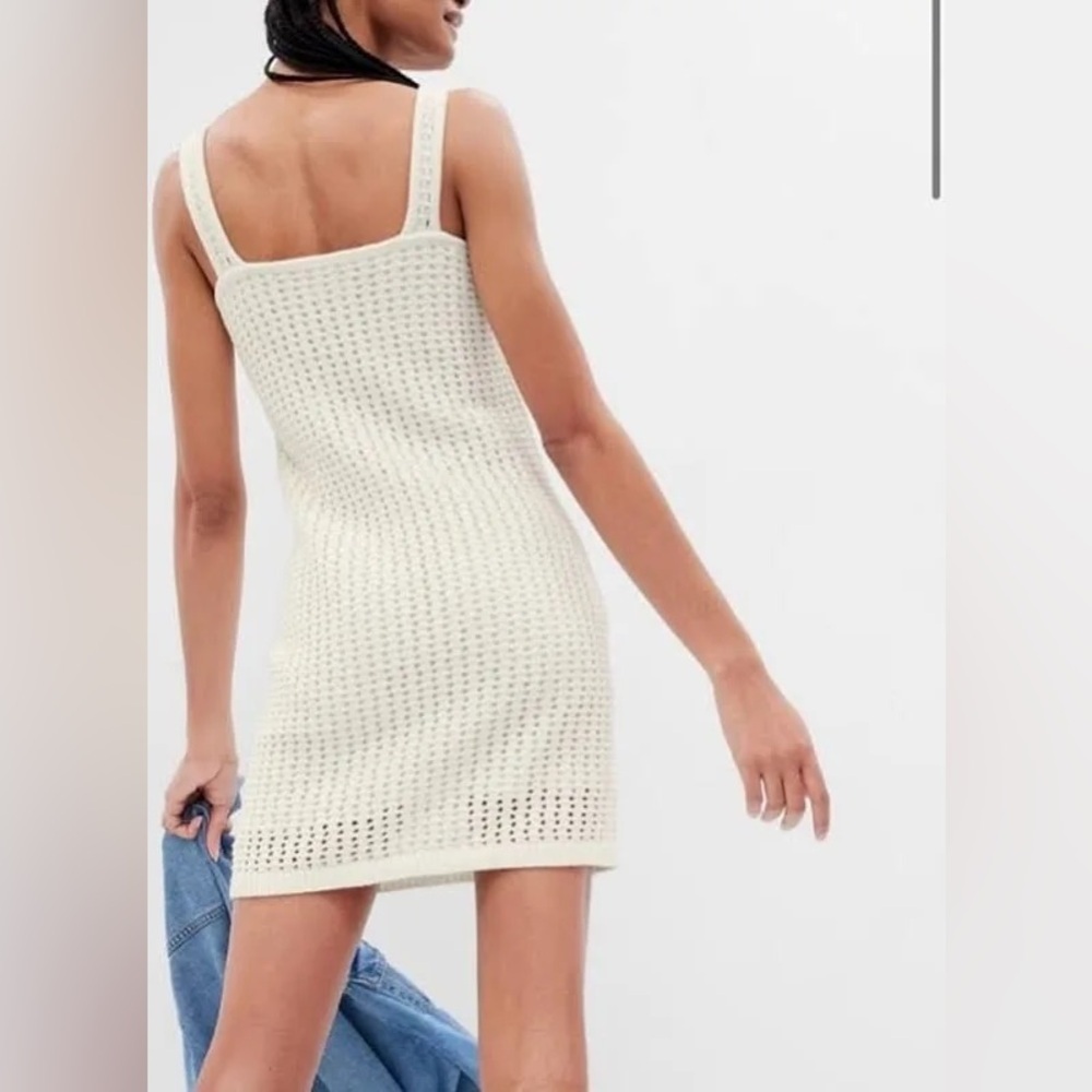 Gap Crochet Mini Dress | Size XS | White - Picture 2 of 6